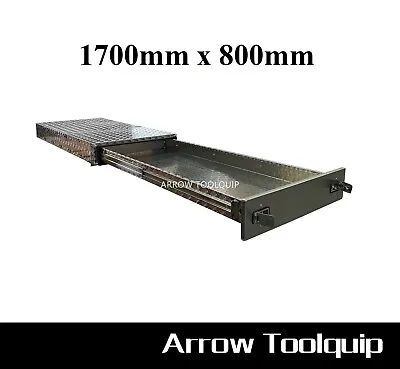 $1150 • Buy 1700 X 800 Aluminium Ute Tray Toolbox Under Tray Trundle Sliding Drawer