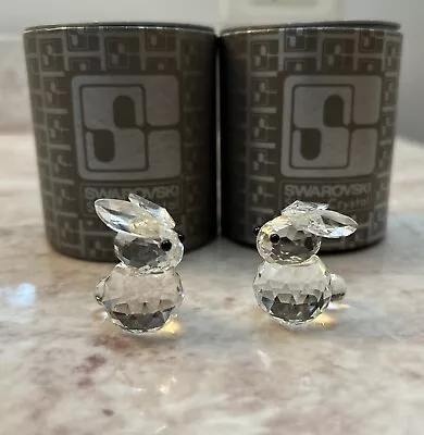 Swarovski Crystal “LOT OF 2”  Mini Rabbits • $40