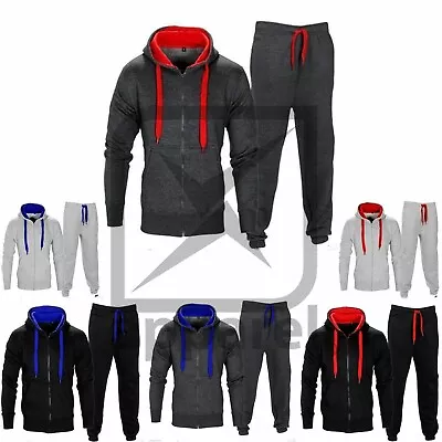 Mens Tracksuits Set Hoodie Top Bottoms Fleece Joggers Gym Trackies Jogging S-5xl • £14.99