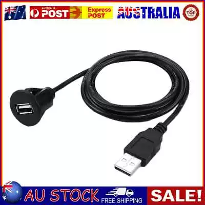 $9.78 • Buy Car Dashboard Flush Mount USB A Male To Female Socket Panel Extension Cable AU