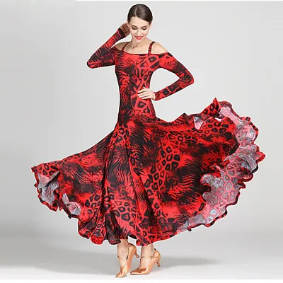 NEW Ladies Latin Salsa Cha Cha Tango Ballroom Modern Waltz Dance Dress #S9043 • £57.59