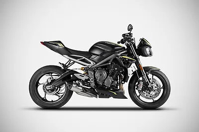 Silencer Exhaust Zard Stainless Steel Racing Triumph Street Triple 765 2020-22 • $700.82