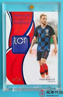 2018-19 Immaculate Croatia Ivan Rakitić Match-worn Adidas Boot Patch 2/25 • $80