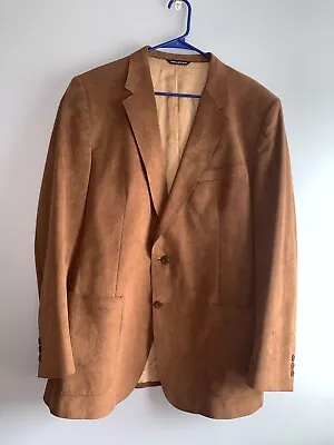 Vintage Halston Suede Blazer Jacket Sports Coat Size 40L • $15