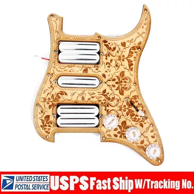 Maple HSH Loaded Prewired Pickguard Dual Hot Rail Pickup For Strat ST SQ • $58.81