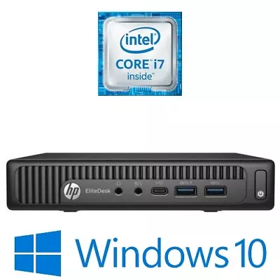 $199 • Buy HP EliteDesk 800 G2 Mini Desktop Intel I7 6700T 8G No HDD/ 240GB SSD Win 10 Pro