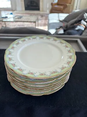 J Pouyat Limoges JPL Set Of 8 Salad Plates 8.5 Inch • $65