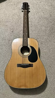 Fender Squier Natural Walnut Acoustic Guitar • £25