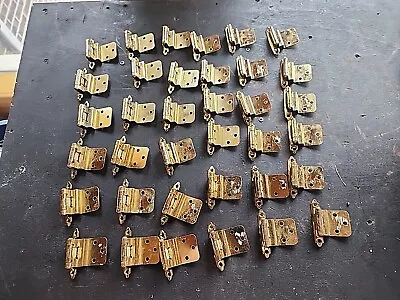 Lot Of 36 Vintage Brass Cabinet Self Closing Hinges Hinge  • $34.99