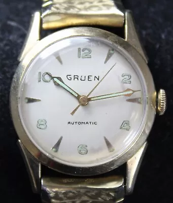 Gruen Automatic 480SS 17j 10k Gold Filled 27mm Watch - Vintage - Runs • $69.99