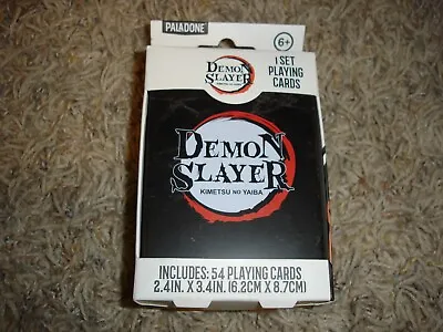 NEW Demon Slayer Anime Deck Of Playing Cards 54 Complete In Metal Tin Case • $7