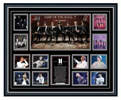 BTS Map Of The Soul 7 2020 Signed Photo Poster LE Framed Memorabilia • $129.99