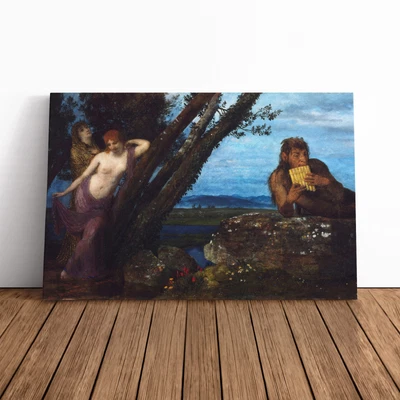 £24.95 • Buy Arnold Bocklin Spring Evening Canvas Wall Art Framed Poster Print Picture