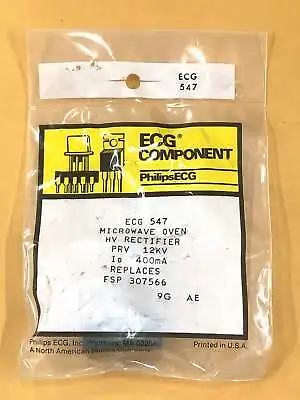 ECG547 12KV (12000V) Silicon High Voltage Microwave Oven Rectifier Diode • $11.68