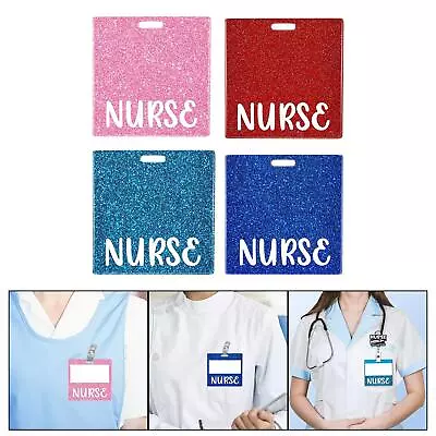 Nurse Badge Card Holder Decorative Glitter Durable Nursing Accessories • $6.72