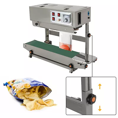 FR900 Vertical Automatic Continuous Sealer Plastic Bag Packaging Sealing Machine • £159.71