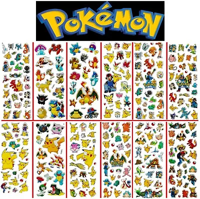 POKEMONS 3D Puffy Stickers Cards Pockets Monsters Pokémon Pokemon Pikachu • $0.99