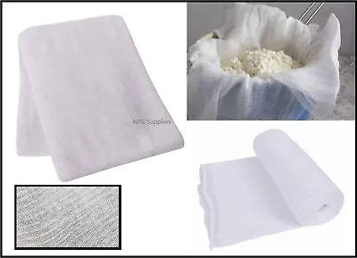 Cheese Cloth Food Straining Butter Muslin Gauze Cooking Draining Cotton Fabric • £2.55
