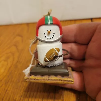 The Original S’mores Midwest Snowman Football Player  Ornament 2.5” Christmas • $10.99