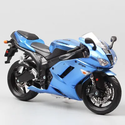 1:12 Scale Maisto Kawasaki Ninja ZX6R Diecast Motorcycle Toy Racing Bike Models • £31.99
