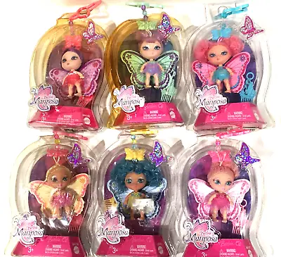 Barbie Mariposa Clip & Go Flutterpixie Butterfly Fairy Complete Set 6 Dolls Blue • $69.95