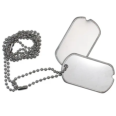 US Army GI DOG TAGS - WW2 Repro American Military Metal Tag Set • $24.70