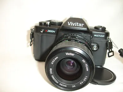 VIVITAR V3800N 35mm SLR Film Camera With 35-70mm Lens  Pentax K Mount 090005623 • $69.90