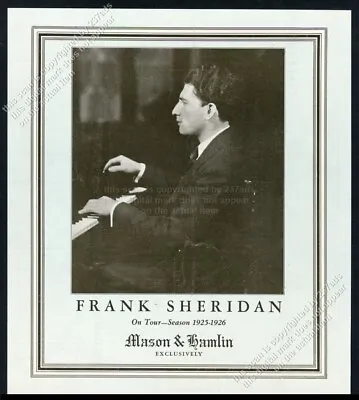 1925 Frank Sheridan Photo Mason & Hamlin Piano Vintage Trade Print Ad • $9.99