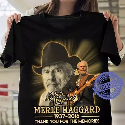 Merle Haggard Memories Men T-shirt Black All Sizes S-5XL PP3045 • $18.75