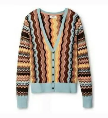 Missoni For Target Cardigan Sweater Women's Small Zig Zag Chevron Multi-Colored • $28.85