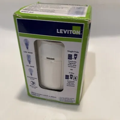 Leviton DSL06-1LZ Z-WAVE White Ivory Light Almond Decora Slide Dimmer Switch • $19.10