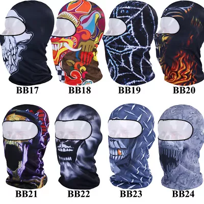 3D Bicycle Motorcycle Skull Cap Windproof Balaclava Hats Full Face Mask US • $8.99