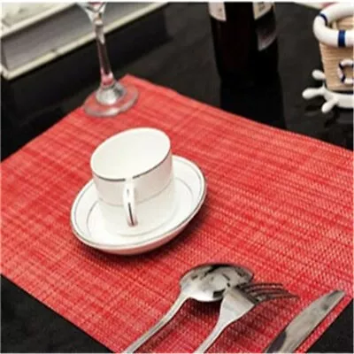 $10.25 • Buy PVC Washable Placemats For Dining Table Mat Non-slip Placemat Coasters DP