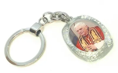 WHOLESALE LOT OF 10 ASSORTED COLORS Pope Benedict XVI Key Chain Made In Italy • $39.90
