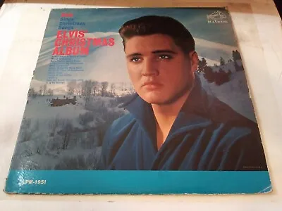 Elvis Presley – Elvis' Christmas Album FAIR GRADE Reissue Mono RCA Record 1959 • $9.99