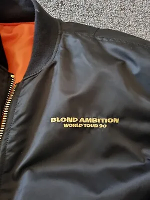 Madonna Blond Ambition L Celebration Tour Bomber Jacket + KEYCHAIN + VIP TOKEN  • $334.46