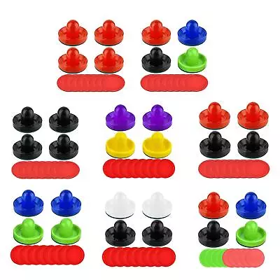 4 Air Hockey Pushers And 8 Pucks Slider Pusher For Game Tables Party Family • $17.96