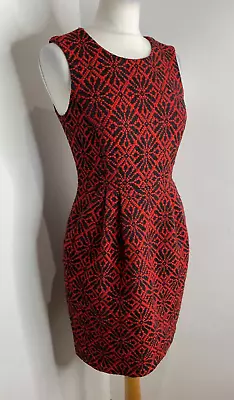 £20 • Buy Hobbs NW3 Shift Sheath Dress UK 8 Woven Nordic Embroidered Smart Work Classic