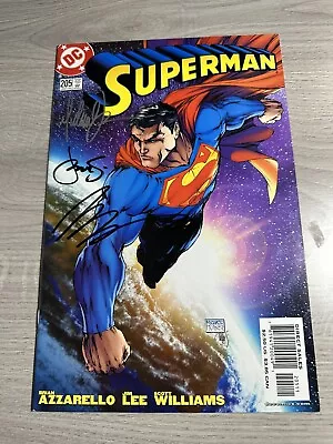 SUPERMAN 205 Variant Cover Signed By Turner Steigerwald And Azzarello 9.0+ • $49