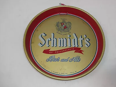 Vintage Schmidt's Of Philadelphia Beer & Ale Serving Tray Wall Hanging • $14.99