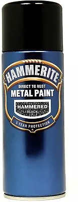 Hammerite - Hammered Direct To Rust Metal Paint Quick Drying All Colours & Sizes • £12.09