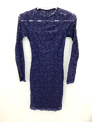 Victoria's Secret Moda International Blue Lace Dress Size M Sexy Night Out • $18.19