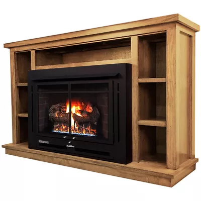 Buck Stove Model 34 ZC Manhattan Vent-Free NG/LP Gas Fireplace W/Blower & Mantel • $3231.90