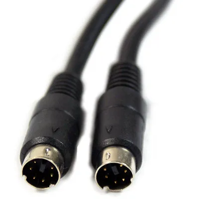 1.5m 6 Pin Mini Din To Plug Male Audio Video Cable Lead Ps2 Mouse Keyboard • £5.49