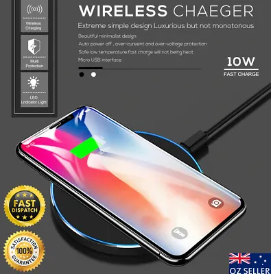 Wireless Charger Qi Fast Charging Receiver For Samsung Galaxy Note 10 10+ Plus • $10.99