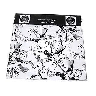 White Instrument Gift Wrap Set • $8.99