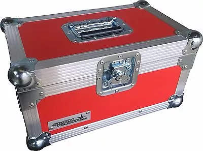 7  Single 200 Swan Flight Case Vinyl Record Box (Red Rigid PVC) • £90.60