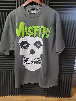 Misfits T Shirt On A Shaka Heavyweight Vntg Grey • $45