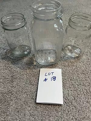 2 Pint And 1 Quart Mason Jars (lot#18) • $10