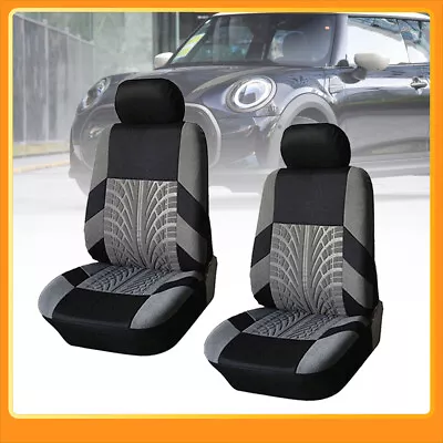 For Mini Cooper 2003-23 Paceman Black & Grey Front Seat Cover Protector Cloth AE • $24.95
